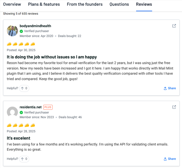 Reoon Email Verifier-reviews
