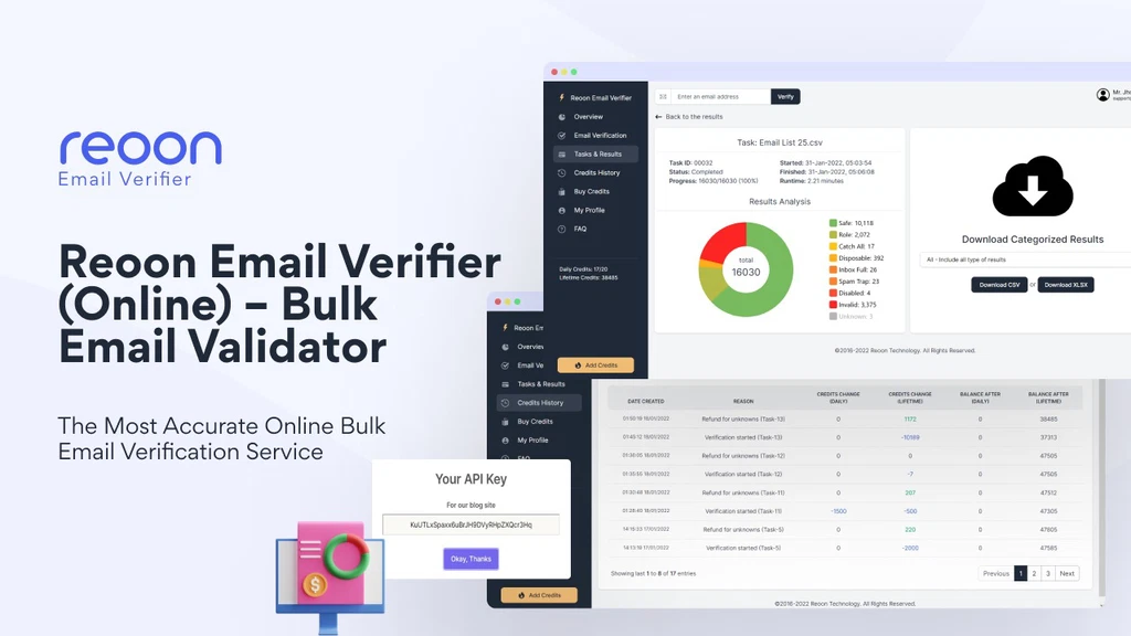 Reoon Email Verifier, bulk email validator