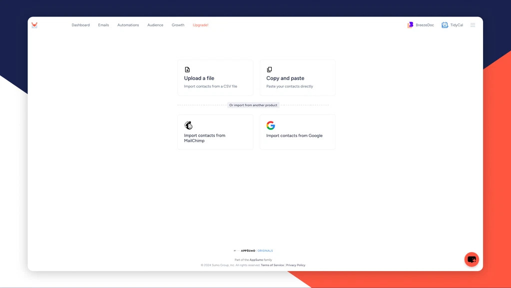 sendfox dashboard