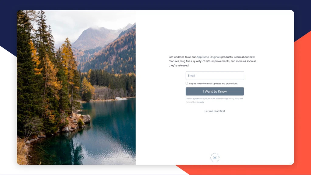 sendfox landing page