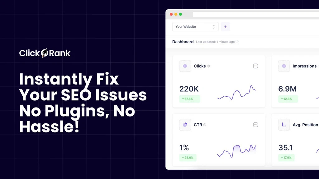 clickrank dashboard